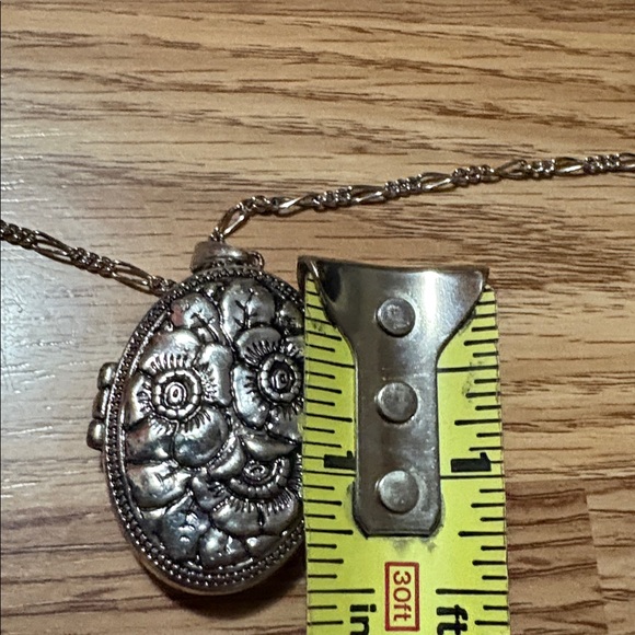 CATHERINE POPESCO STERLING SILVER PLATED OVER COPPER LOCKET 24" NECKLACE - Picture 7 of 11